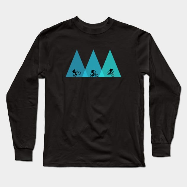 mountain bike mtb cycling gift cyclist mountain biking Long Sleeve T-Shirt by TheOutdoorPeople